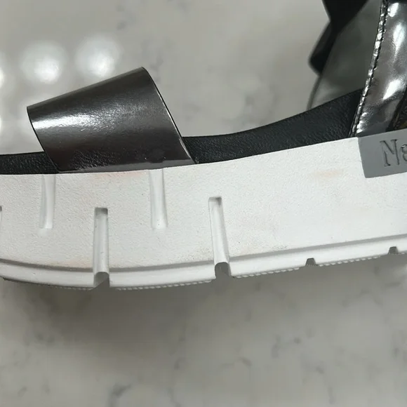 NERO GIARDINI platform sandal Italian made size 38 or US 8 - Picture 9 of 12